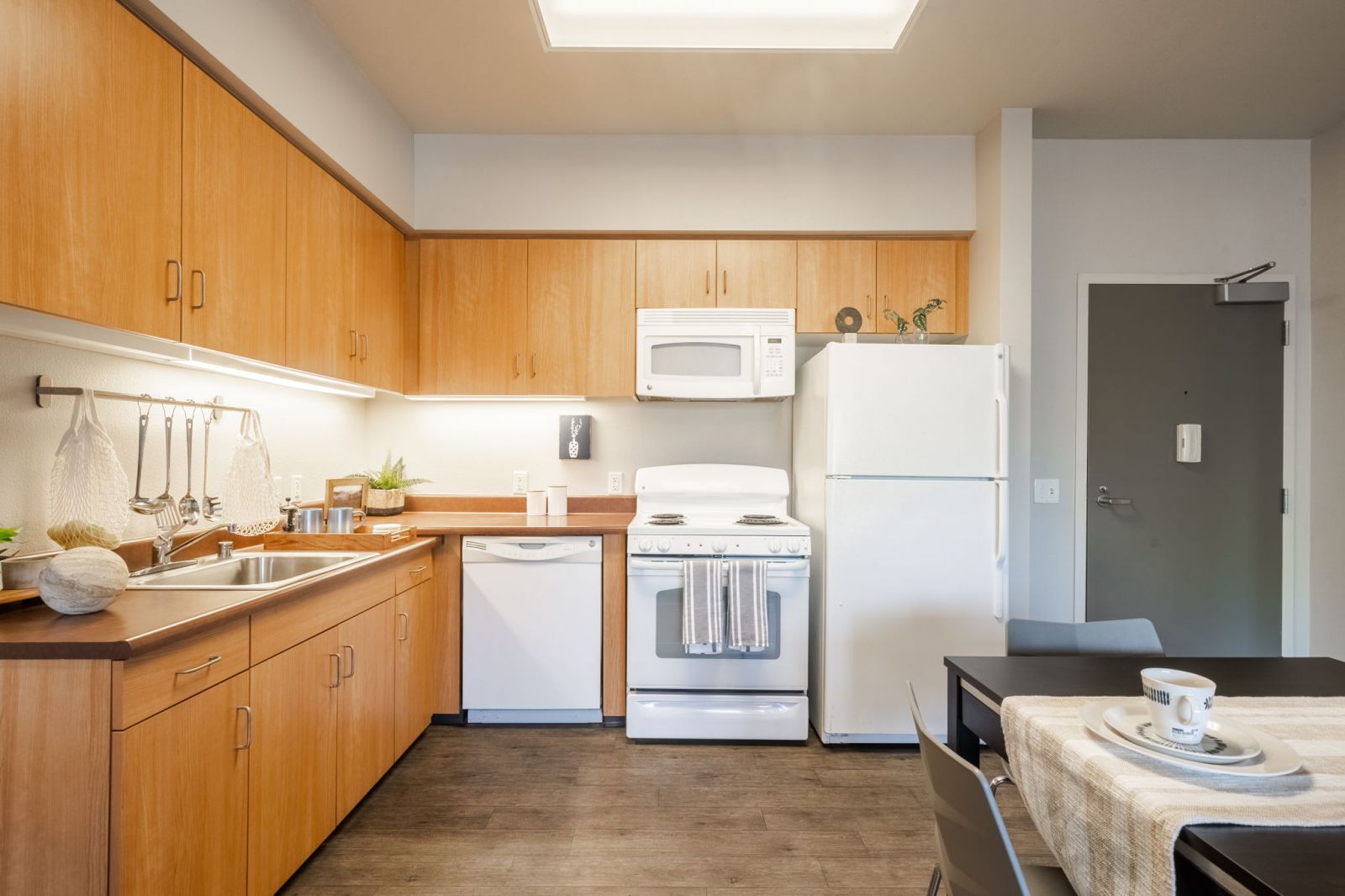 claremont collegiate claremont collegiate apartments kitchen with view to front door